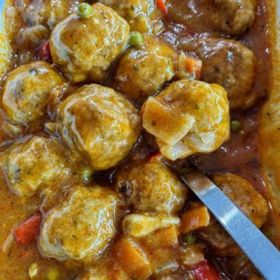 Albóndigas a la jardinera